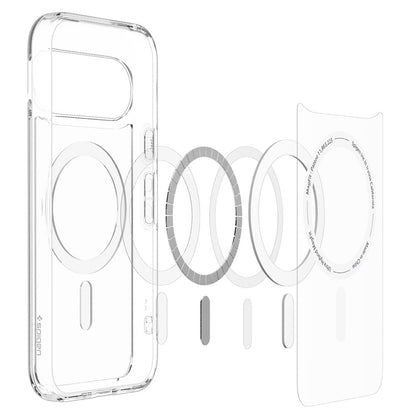 Capa MagSafe para Google Pixel 11, Spigen, Ultra Hybrid, Transparente Branca ACS11441