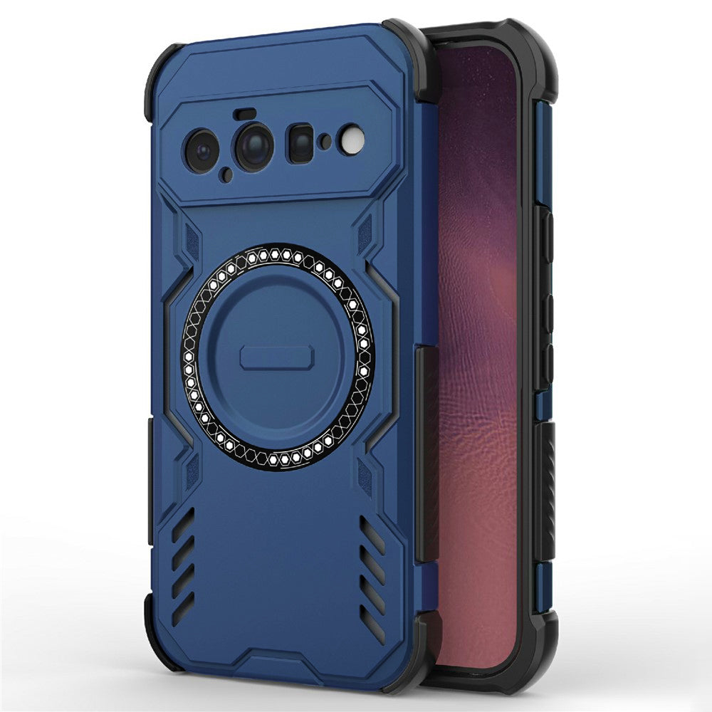 Capa MagSafe para Google Pixel 11, Techsuit, ArmorMag, Azul