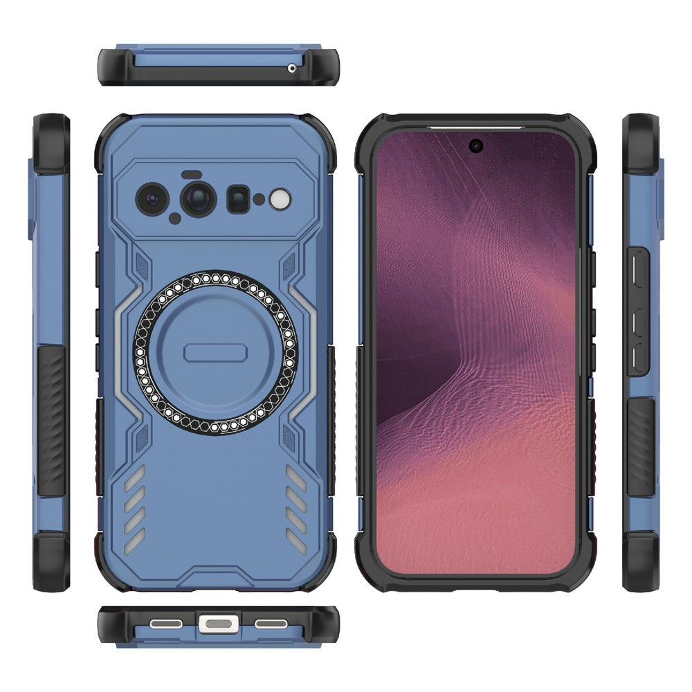 Capa MagSafe para Google Pixel 11, Techsuit, ArmorMag, Azul