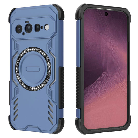 Capa MagSafe para Google Pixel 11, Techsuit, ArmorMag, Azul