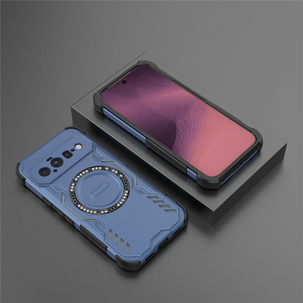 Capa MagSafe para Google Pixel 11, Techsuit, ArmorMag, Azul