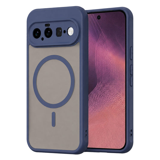 Capa MagSafe para Google Pixel 11, Techsuit, HaloFrost II, Azul Marinho