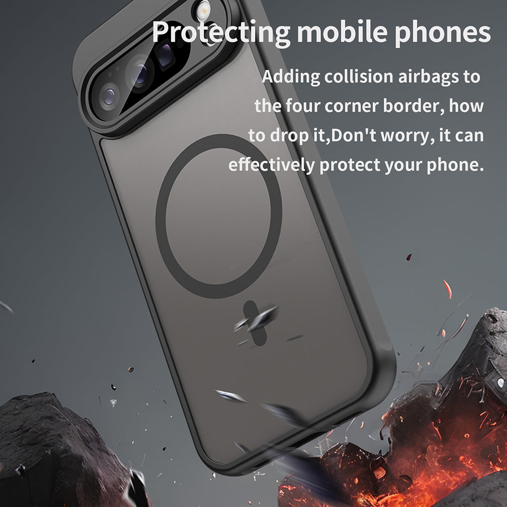 MagSafe Case for Google Pixel 11, Techsuit, HaloFrost II, Navy Blue