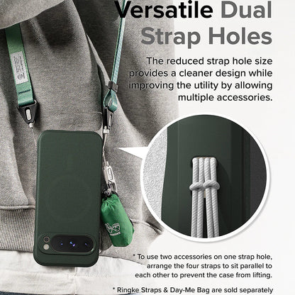Capa MagSafe para Google Pixel 9 Pro, Ringke, Ônix, Verde Escuro
