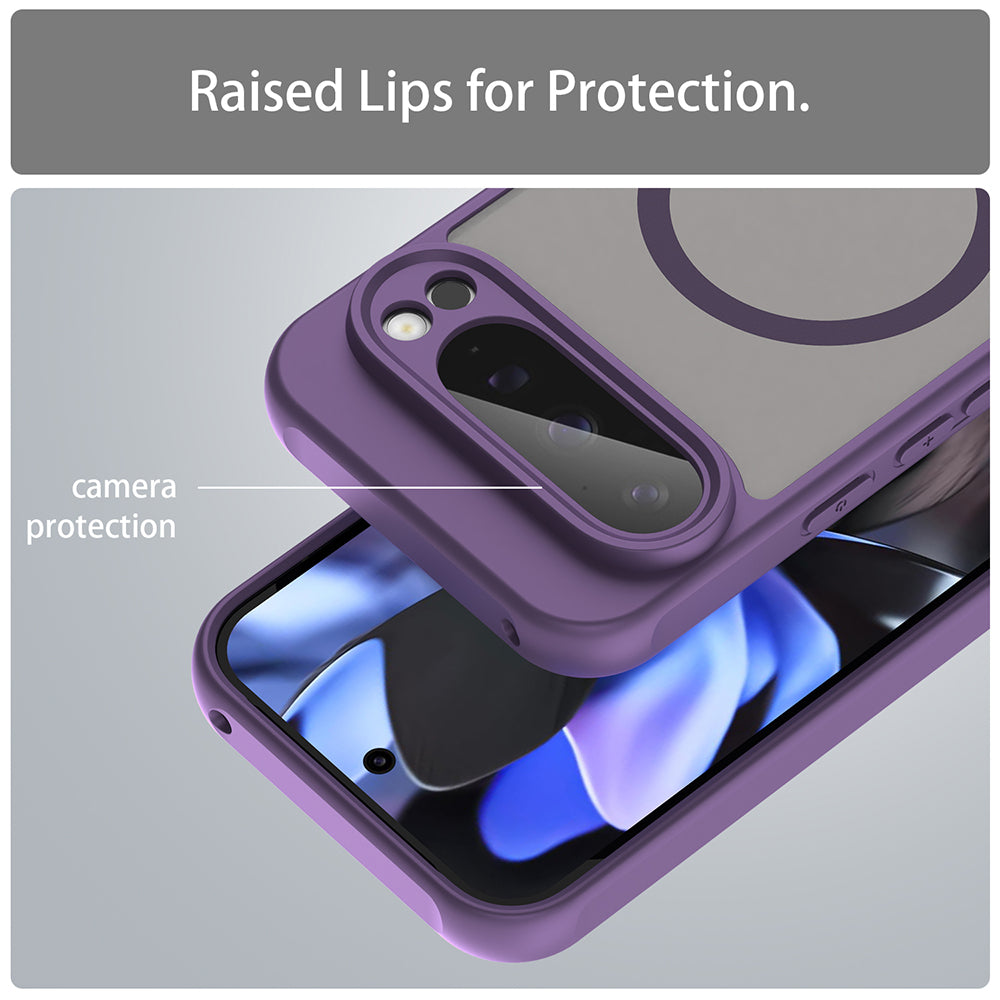 Capa MagSafe para Google Pixel 9 Pro, Techsuit, HaloFrost II, Roxo