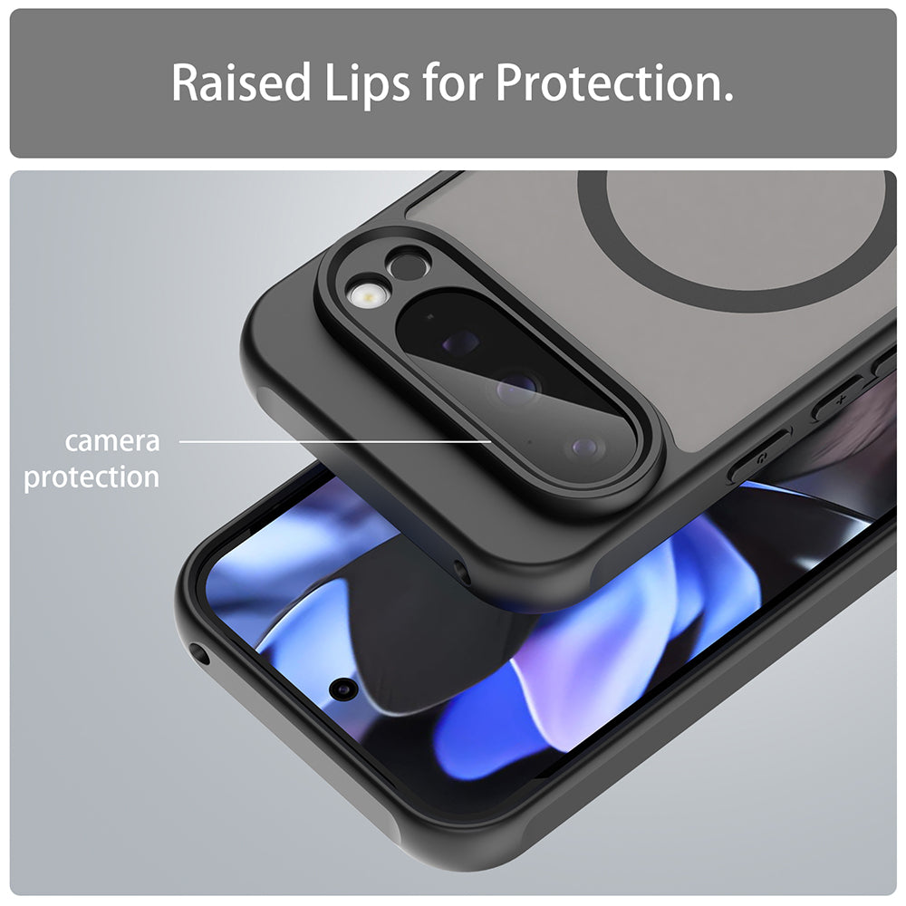 Capa MagSafe para Google Pixel 9 Pro, Techsuit, HaloFrost II, Preta
