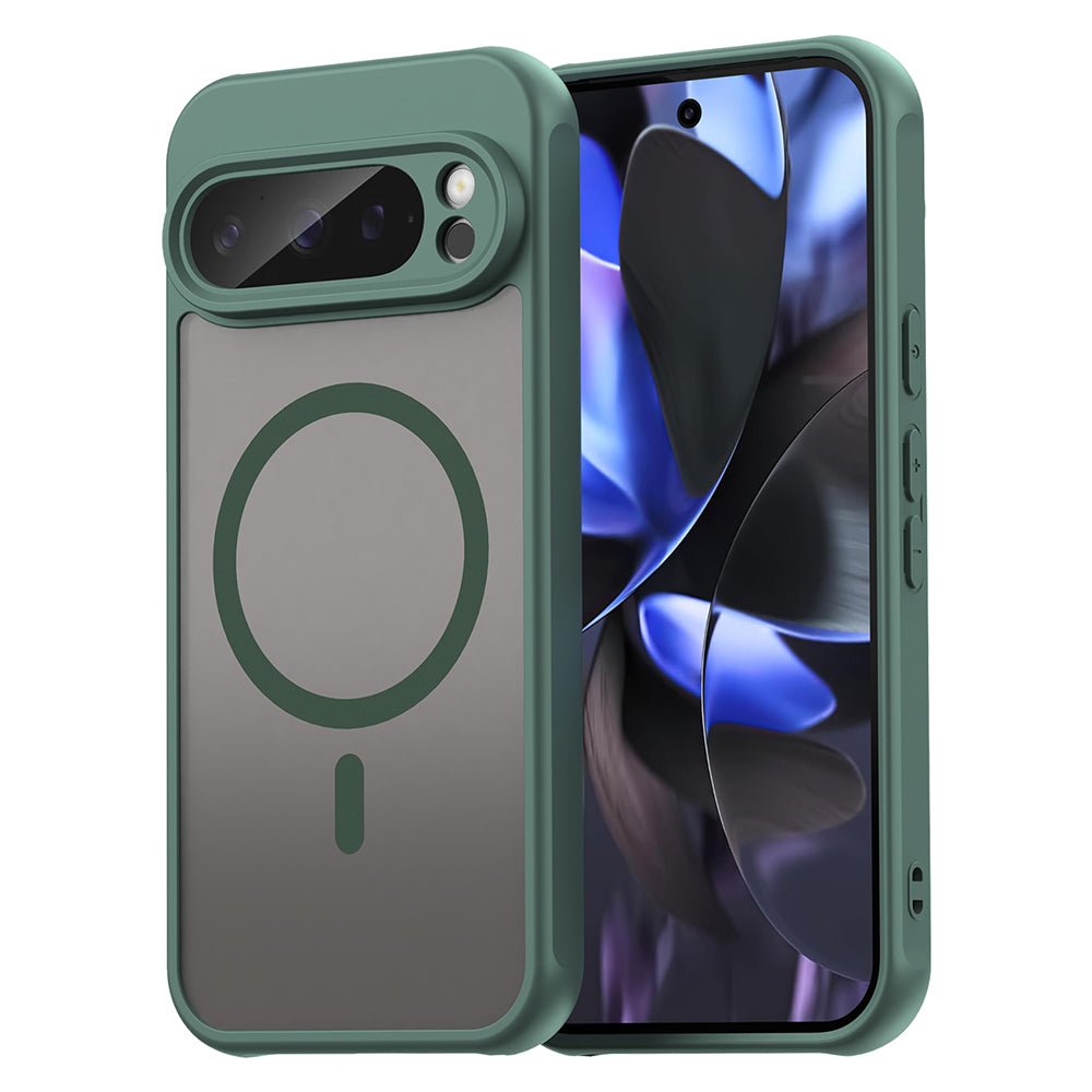 Capa MagSafe para Google Pixel 9 Pro, Techsuit, HaloFrost II, Verde