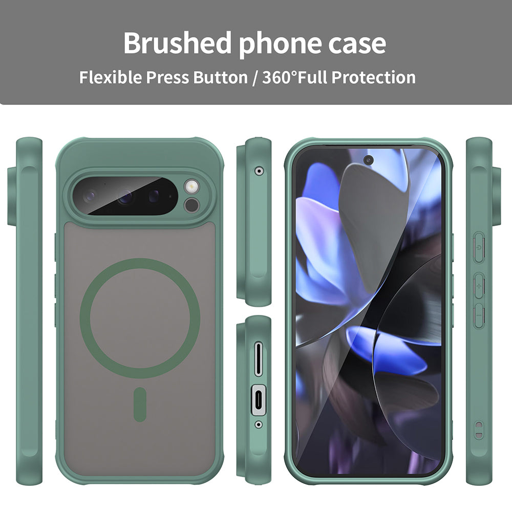 Capa MagSafe para Google Pixel 9 Pro, Techsuit, HaloFrost II, Verde