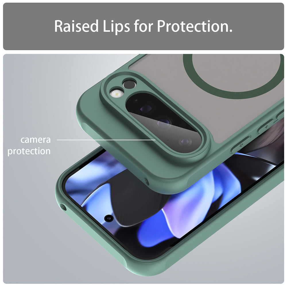 Capa MagSafe para Google Pixel 9 Pro, Techsuit, HaloFrost II, Verde