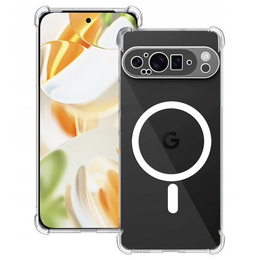 Capa MagSafe para Google Pixel 9 Pro, Techsuit, Anti-impactos, Transparente