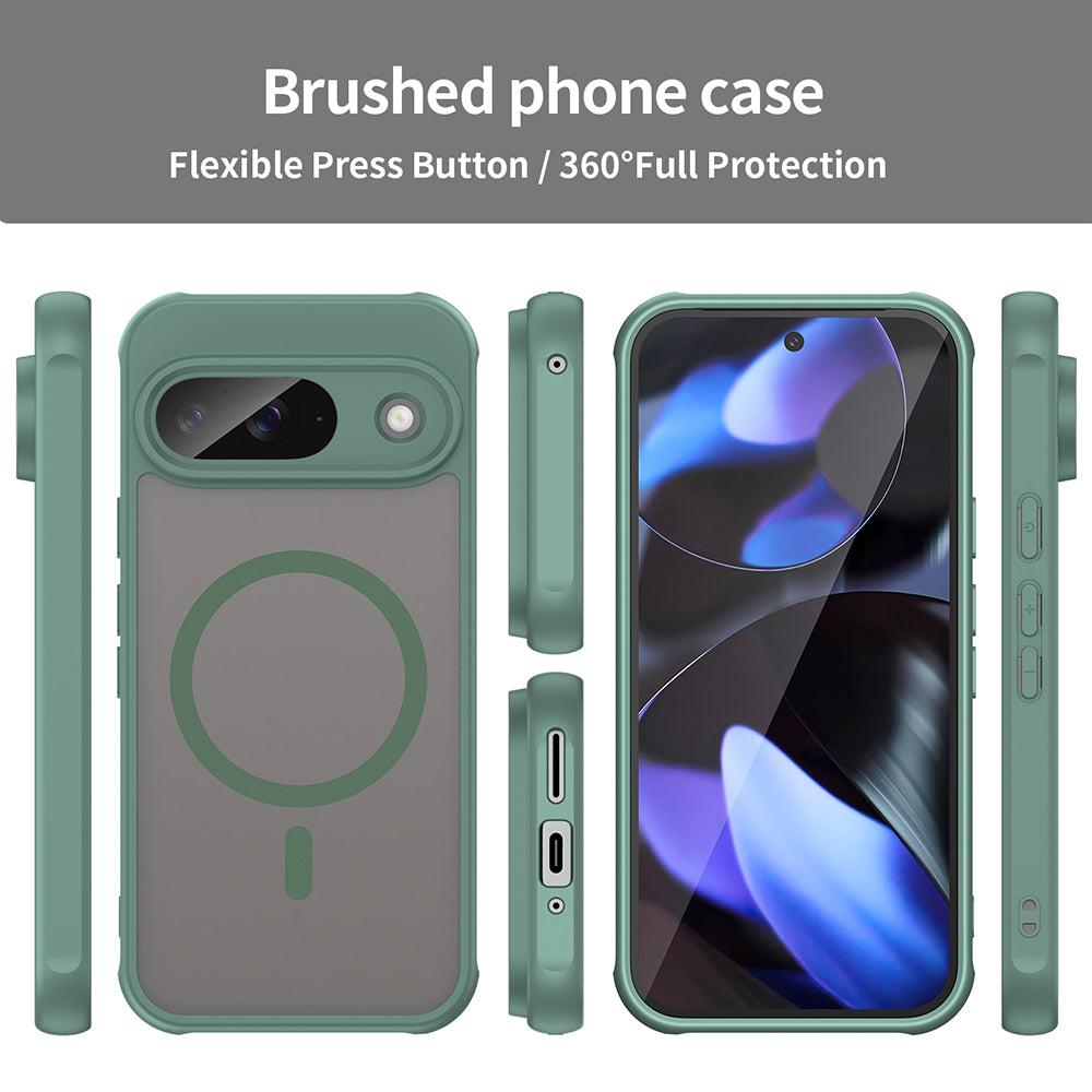 Capa MagSafe para Google Pixel 9, Techsuit, HaloFrost II, Verde