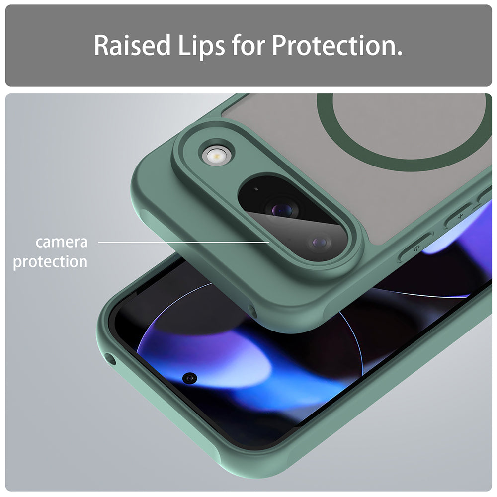 Capa MagSafe para Google Pixel 9, Techsuit, HaloFrost II, Verde