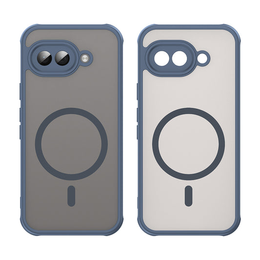 MagSafe Case for Google Pixel 9a, Techsuit, HaloFrost II, Navy Blue