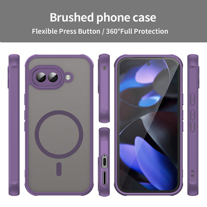 Capa MagSafe para Google Pixel 9a, Techsuit, HaloFrost II, Roxo