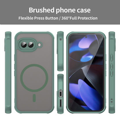 Capa MagSafe para Google Pixel 9a, Techsuit, HaloFrost II, Verde