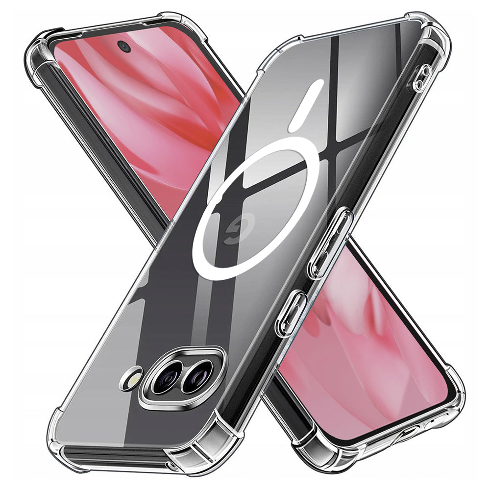 Capa MagSafe para Google Pixel 9a, Techsuit, à prova de choques, Transparente