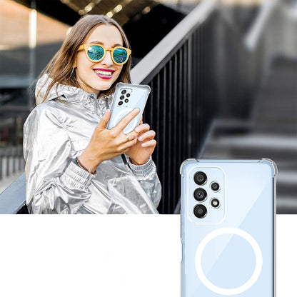 Capa MagSafe para Google Pixel 9a, Techsuit, à prova de choques, Transparente
