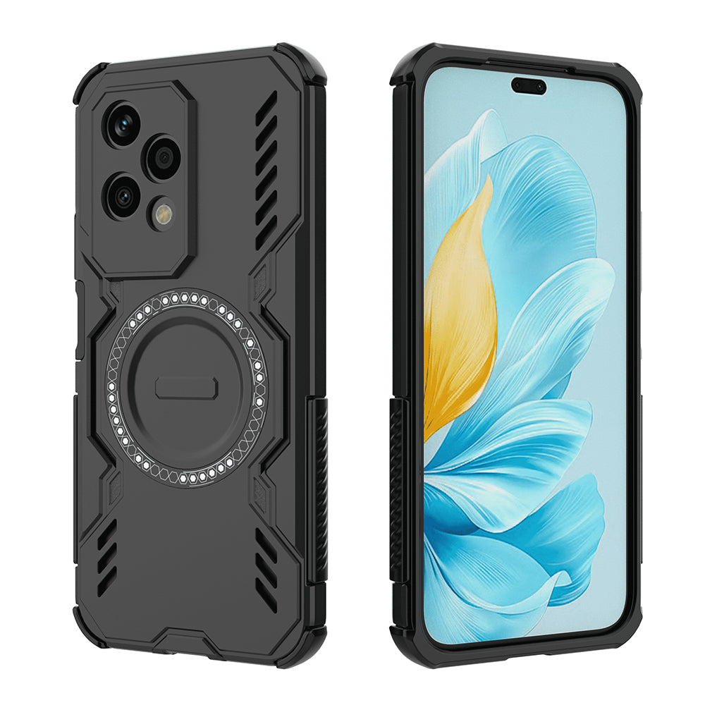 Capa MagSafe para Honor 200 Lite, Techsuit, ArmorMag, Preta