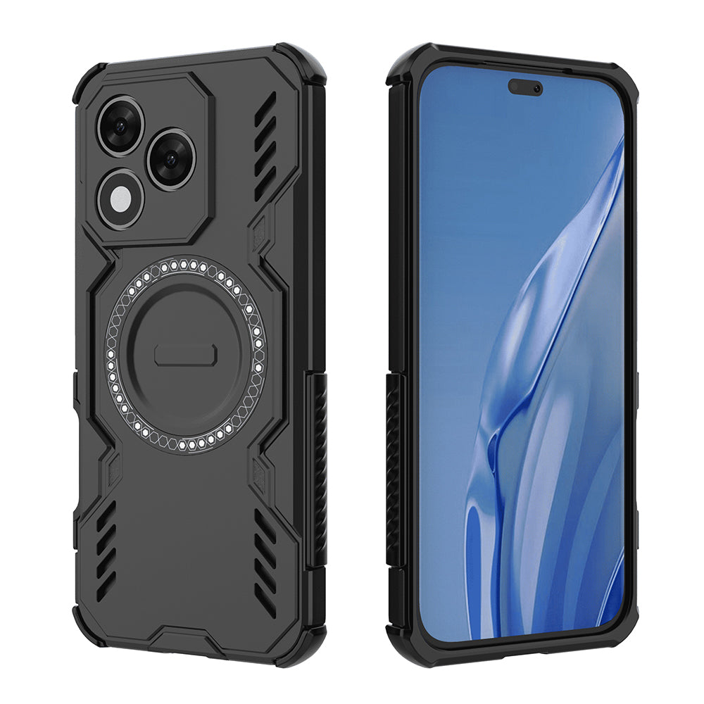 Capa MagSafe para Honor 400 Lite, Techsuit, ArmorMag, Preta