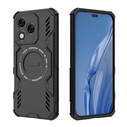Capa MagSafe para Honor 400 Lite, Techsuit, ArmorMag, Preta