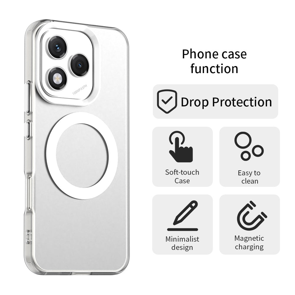 Capa MagSafe para Honor 400 Lite, Techsuit, CandyCase, Branca