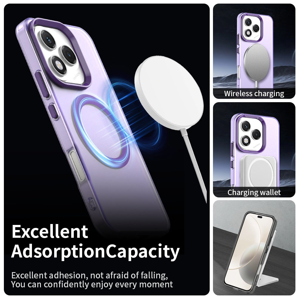 Capa MagSafe para Honor 400 Lite, Techsuit, CandyCase, Roxo