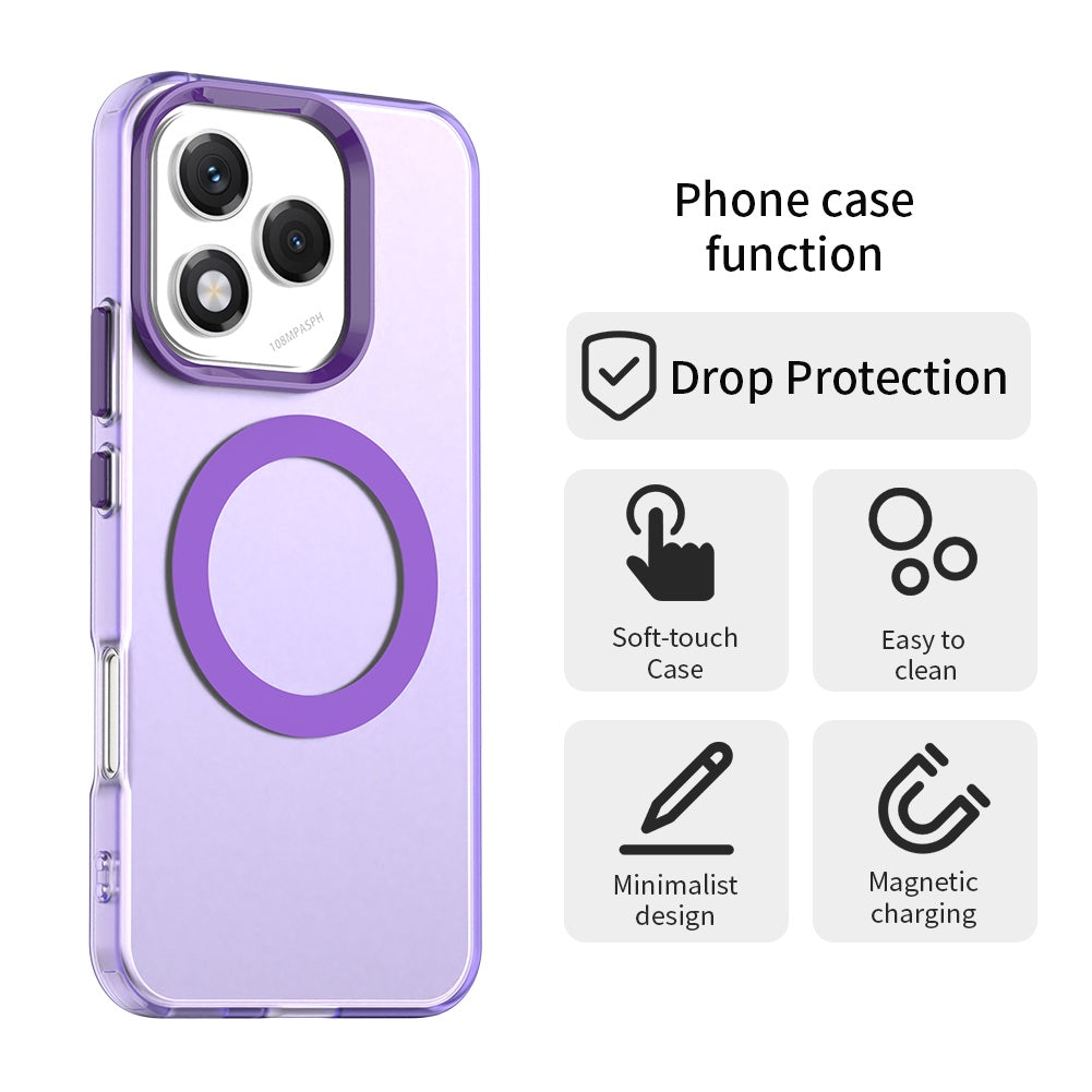 Capa MagSafe para Honor 400 Lite, Techsuit, CandyCase, Roxo