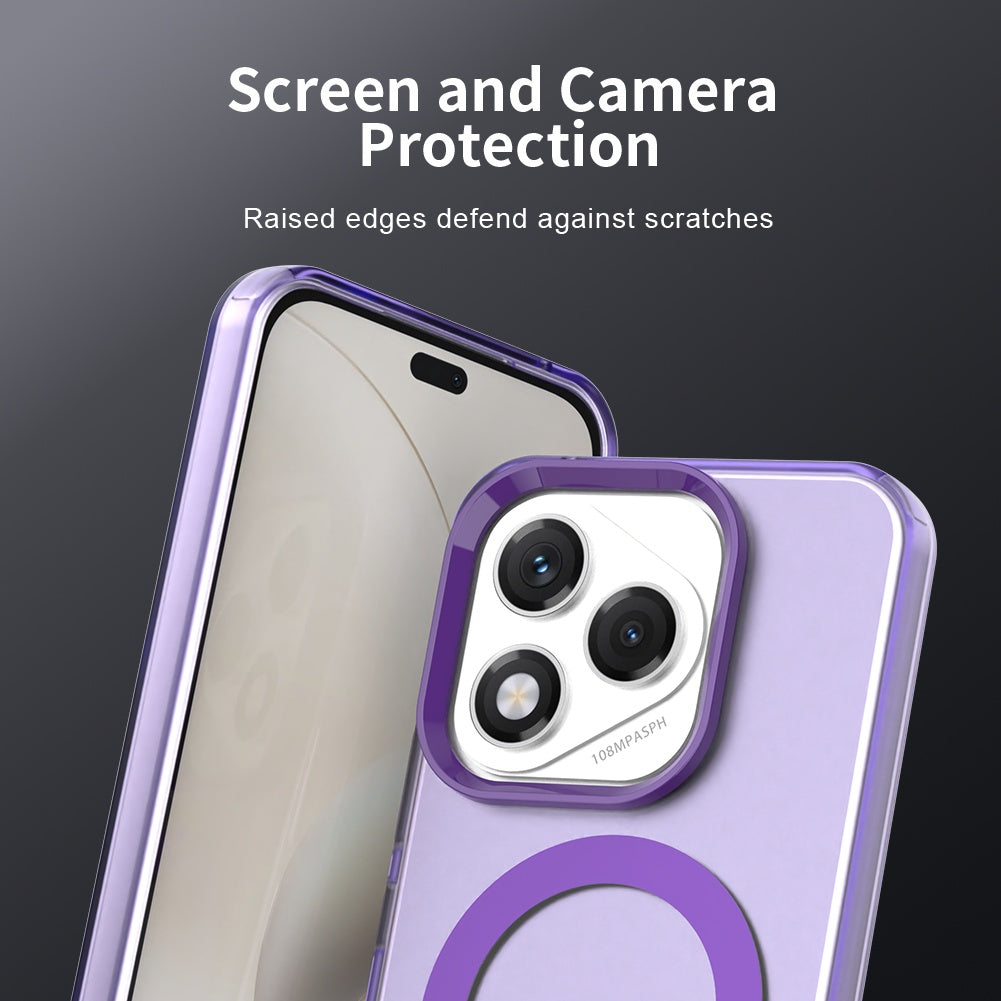 Capa MagSafe para Honor 400 Lite, Techsuit, CandyCase, Roxo