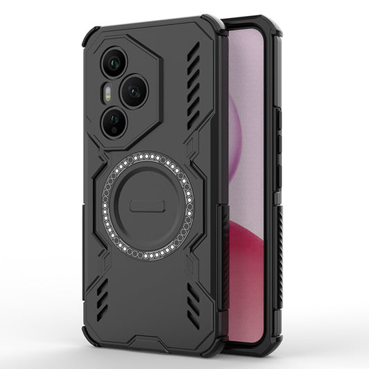 Capa MagSafe para Honor 400 Pro, Techsuit, ArmorMag, Preta