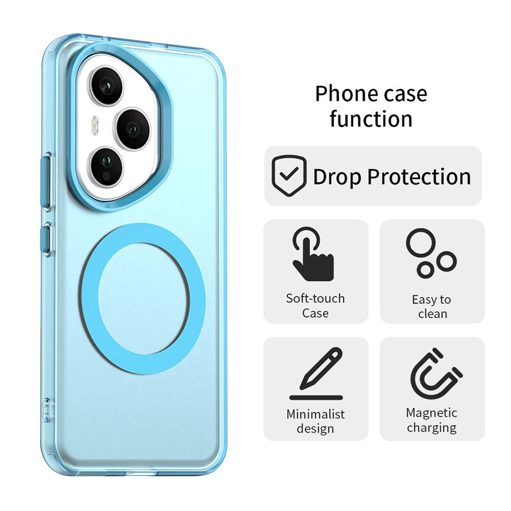 Capa MagSafe para Honor 400 Pro, Techsuit, CandyCase, Azul
