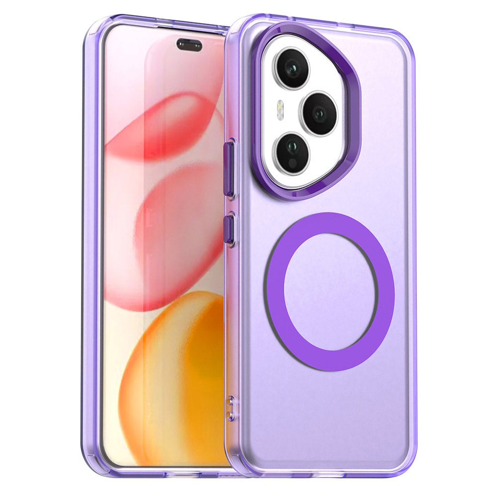 Capa MagSafe para Honor 400 Pro, Techsuit, CandyCase, Roxo