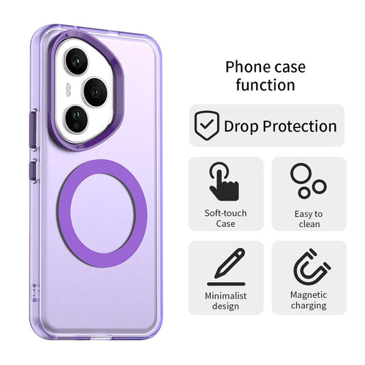 Capa MagSafe para Honor 400 Pro, Techsuit, CandyCase, Roxo