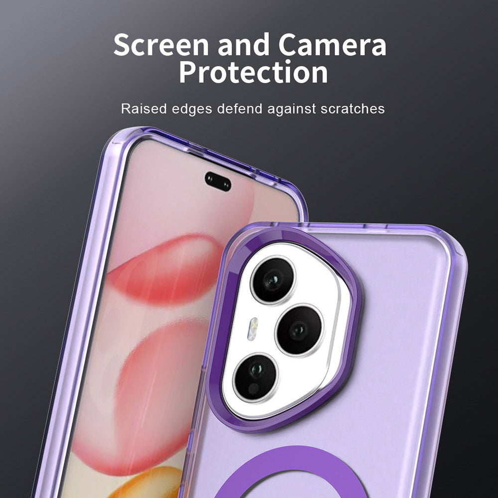 Capa MagSafe para Honor 400 Pro, Techsuit, CandyCase, Roxo