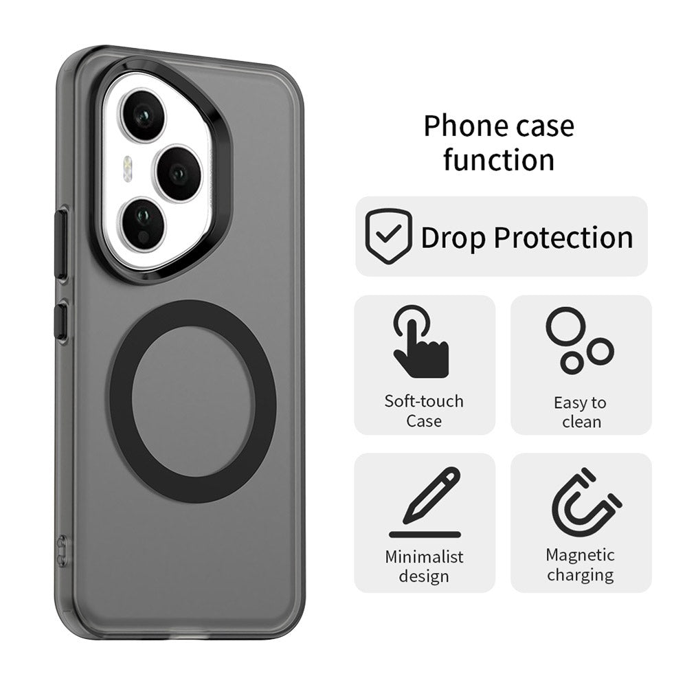 Capa MagSafe para Honor 400 Pro, Techsuit, CandyCase, Preta
