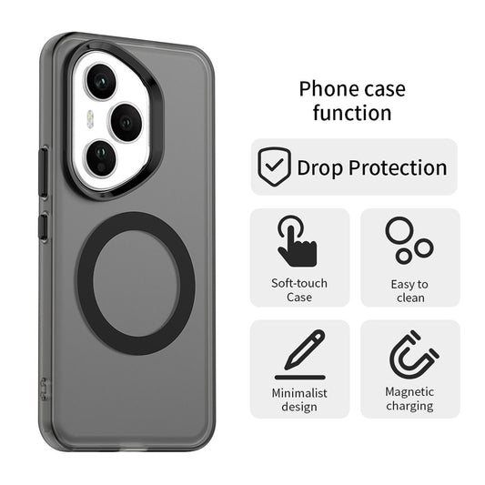 Capa MagSafe para Honor 400 Pro, Techsuit, CandyCase, Preta