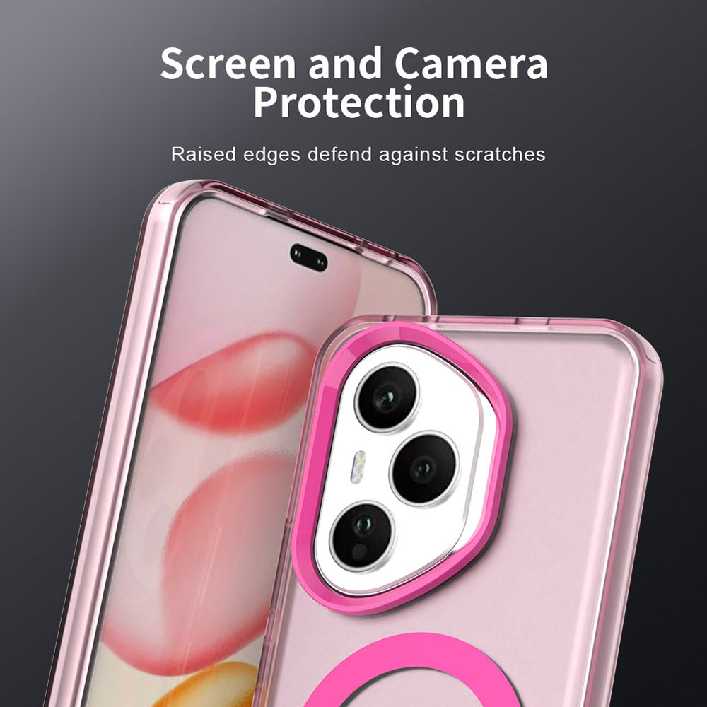 Capa MagSafe para Honor 400 Pro, Techsuit, CandyCase, Rosa