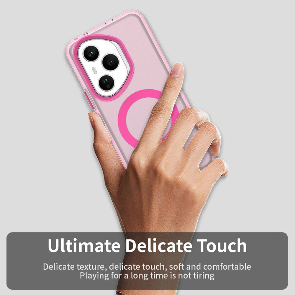 Capa MagSafe para Honor 400 Pro, Techsuit, CandyCase, Rosa