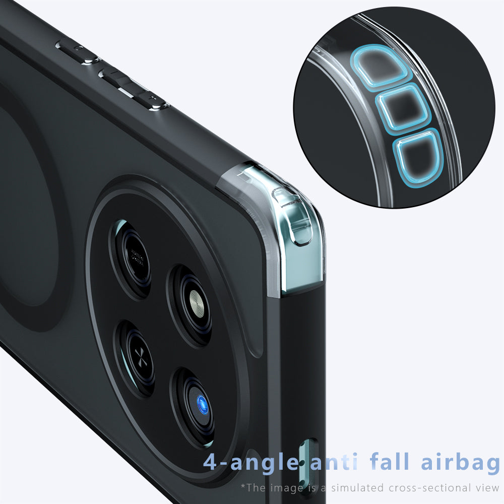 Capa MagSafe para Honor 400 Pro, Techsuit, PureFrost, Preta