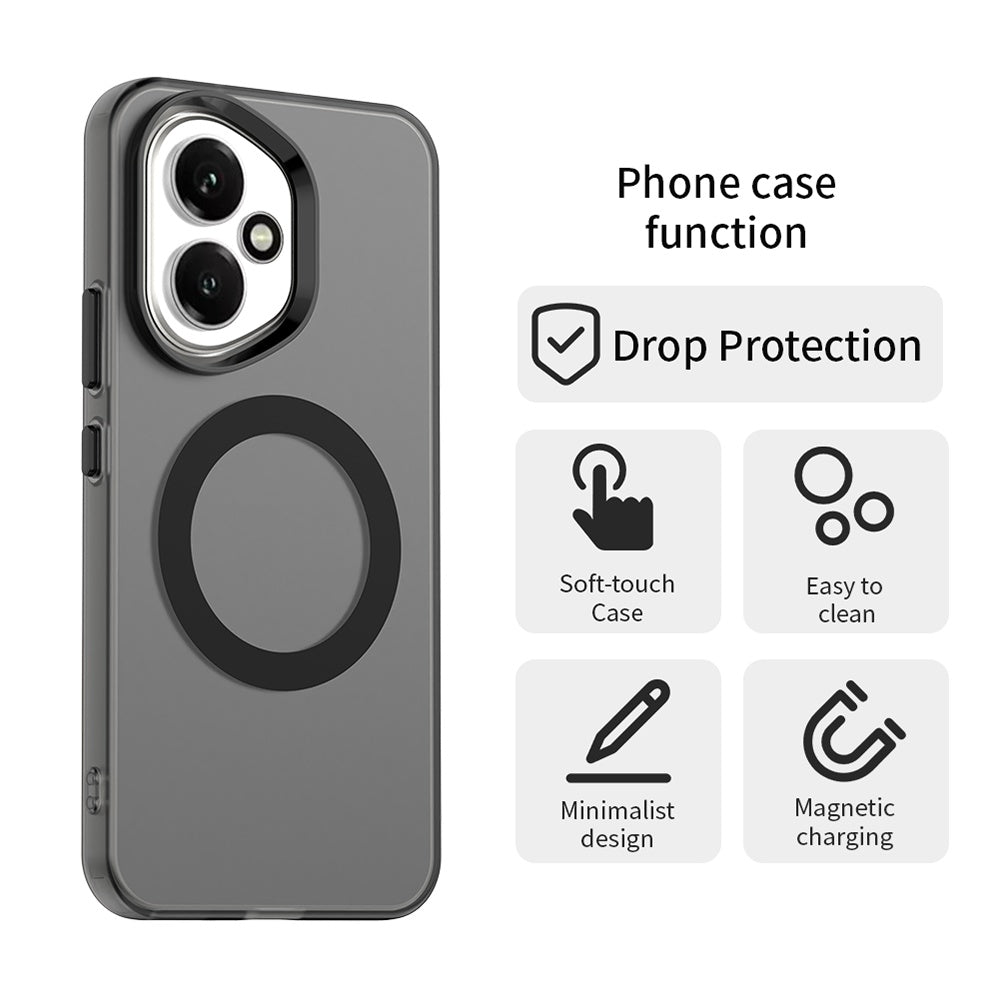 Capa MagSafe para Honor 400, Techsuit, CandyCase, Preta