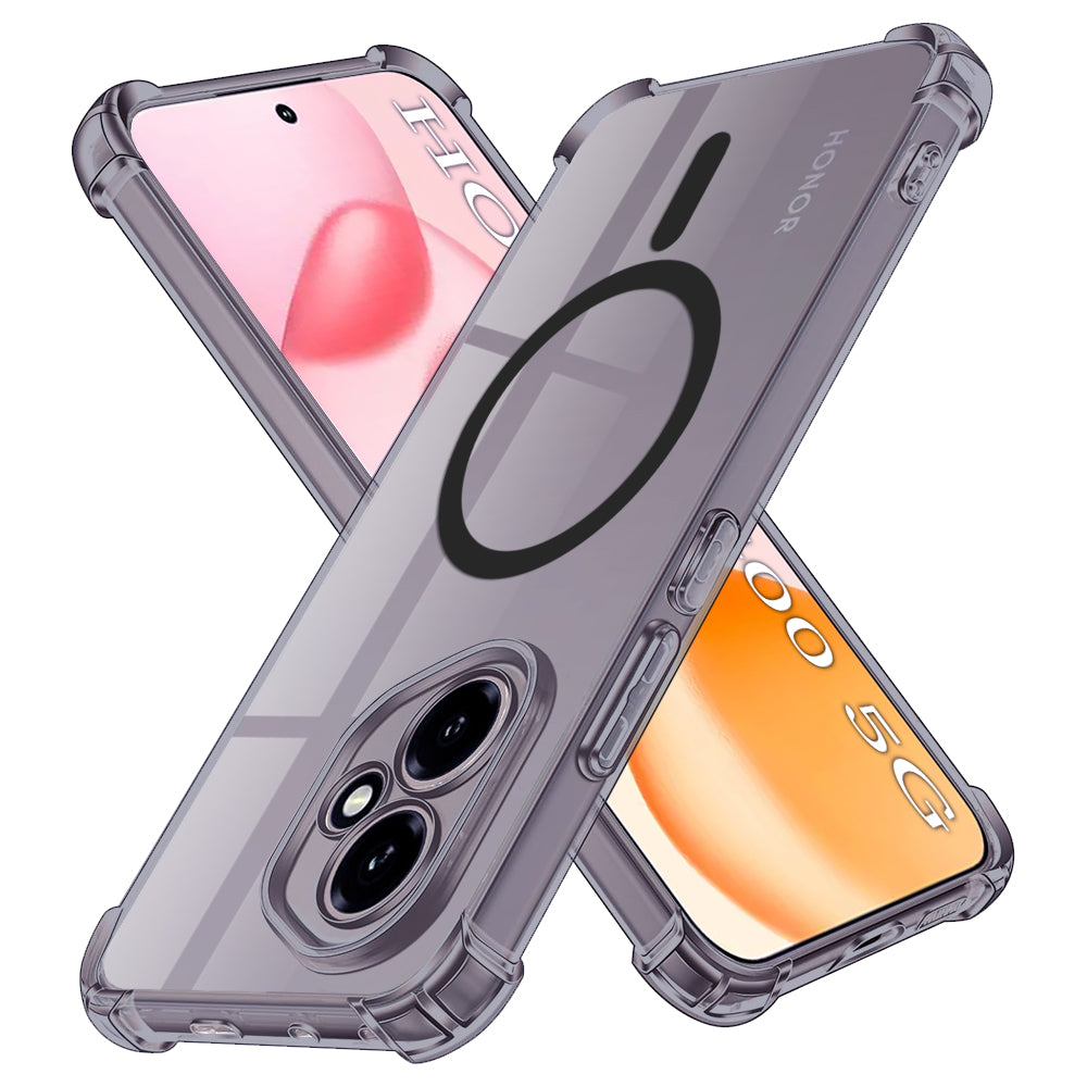 Capa MagSafe para Honor 400, Techsuit, Transparente Antichoque, Fumada