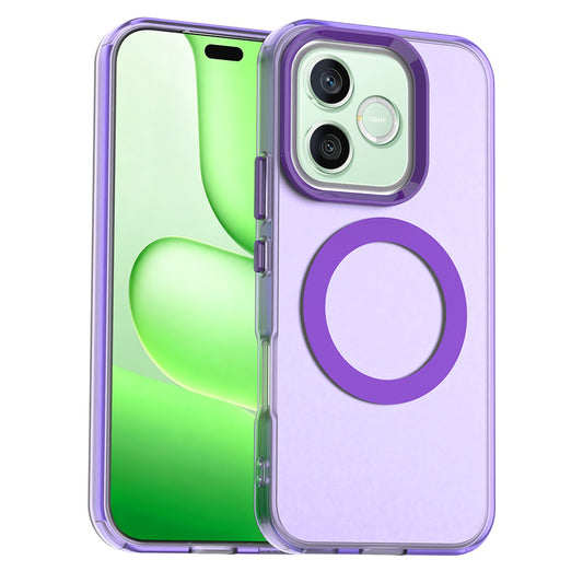 Capa MagSafe para Honor 600 Lite, Techsuit, CandyCase, Roxo