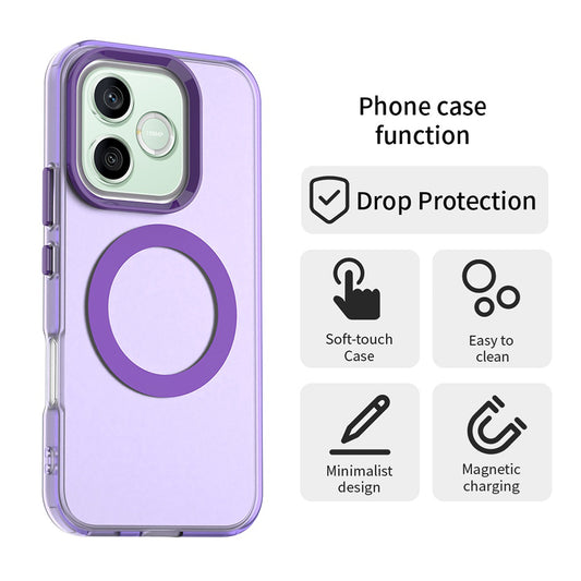 Capa MagSafe para Honor 600 Lite, Techsuit, CandyCase, Roxo