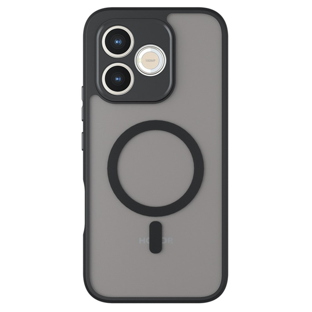 Capa MagSafe para Honor 600 Lite, Techsuit, PureFrost, Preta Fosca Satinada