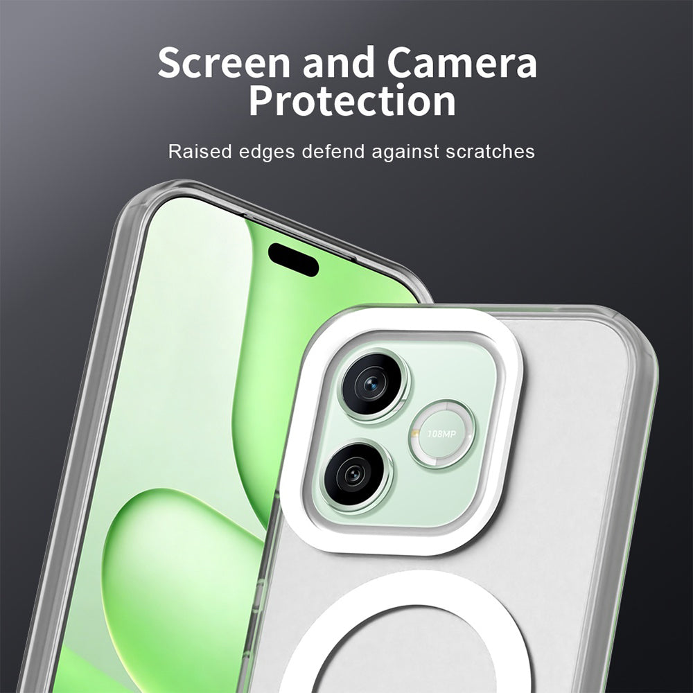 Capa MagSafe para Honor 600 Pro / 600, Techsuit, CandyCase, Branca