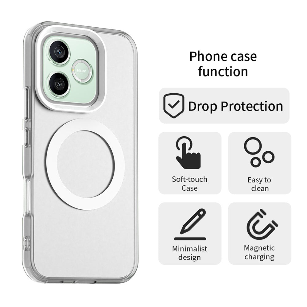Capa MagSafe para Honor 600 Pro / 600, Techsuit, CandyCase, Branca