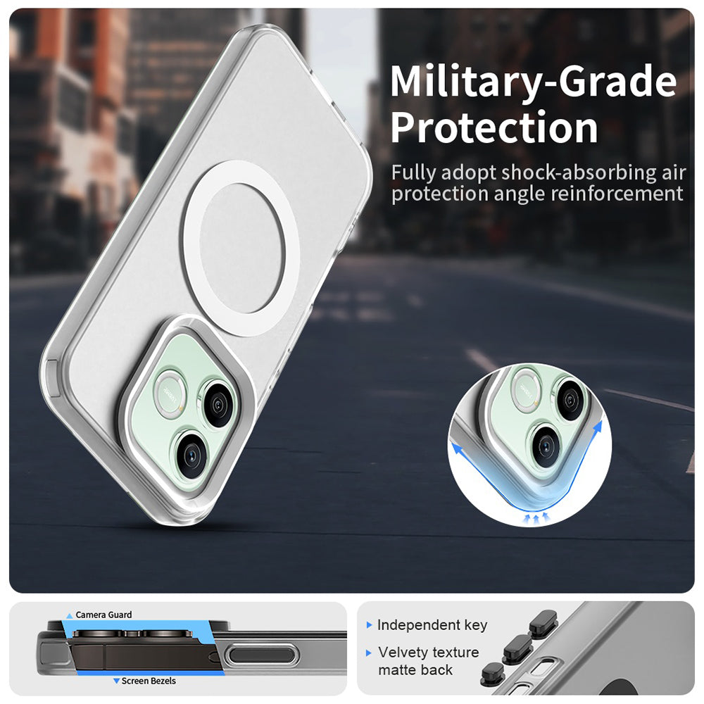 Capa MagSafe para Honor 600 Pro / 600, Techsuit, CandyCase, Branca