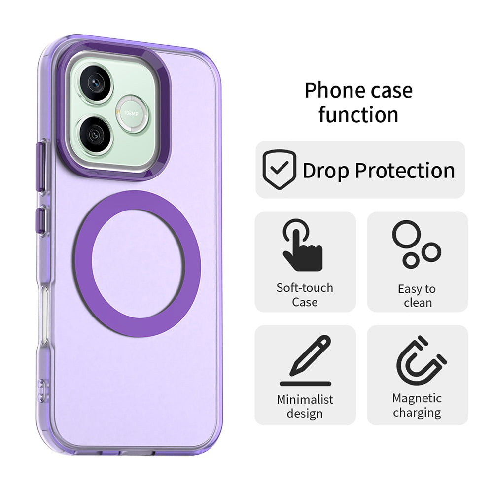 Capa MagSafe para Honor 600 Pro / 600, Techsuit, CandyCase, Roxo