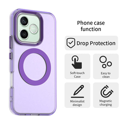 Capa MagSafe para Honor 600 Pro / 600, Techsuit, CandyCase, Roxo