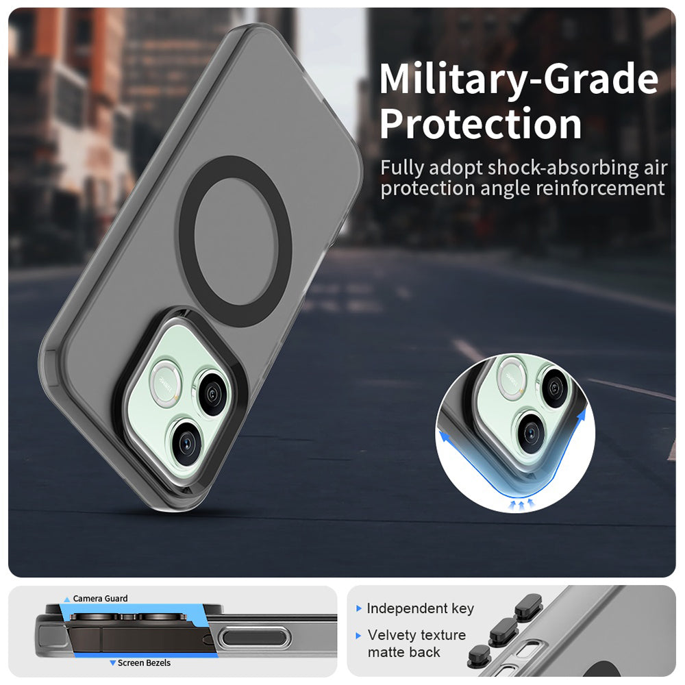 Capa MagSafe para Honor 600 Pro / 600, Techsuit, CandyCase, Preta