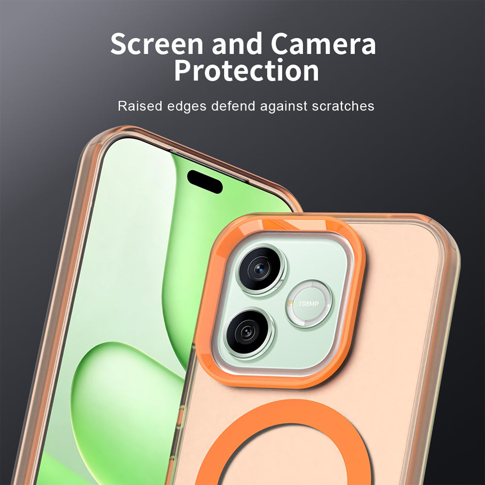 Capa MagSafe para Honor 600 Pro / 600, Techsuit, CandyCase, Laranja